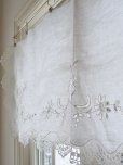 画像8: フランス　やさしい刺繍が素敵な カフェカーテン