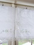 画像11: フランス　やさしい刺繍が素敵な カフェカーテン