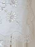 画像14: フランス　やさしい刺繍が素敵な カフェカーテン