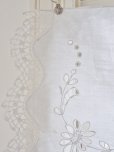 画像4: フランス　やさしい刺繍が素敵な カフェカーテン