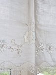 画像6: フランス　やさしい刺繍が素敵な カフェカーテン