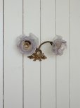 画像5: フランス 薔薇の2灯ウォールライト