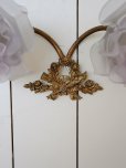 画像11: フランス 薔薇の2灯ウォールライト