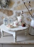 フランス　かわいい　アンティーク　ローテーブル　シャビー