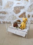 フランス　かわいい　アンティーク　ドールベッド