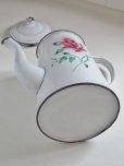 画像16: フランス お花がかわいいホーロー製 コーヒーポット