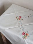 画像10: お花の刺繍がかわいい テーブルクロス