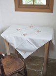 画像8: お花の刺繍がかわいい テーブルクロス