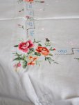 画像12: お花の刺繍がかわいい テーブルクロス