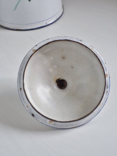 画像13: フランス お花がかわいいホーロー製 コーヒーポット