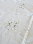 画像5: フランス 薔薇の刺繍が素敵な テーブルクロス