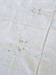 画像16: フランス 薔薇の刺繍が素敵な テーブルクロス