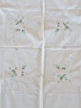 画像4: フランス 薔薇の刺繍が素敵な テーブルクロス