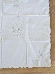 画像14: フランス 薔薇の刺繍が素敵な テーブルクロス
