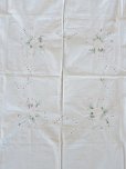 画像15: フランス 薔薇の刺繍が素敵な テーブルクロス