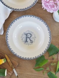 フランス 1900年頃の K&G_Luneville製 スープ皿  10%OFF 