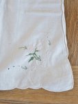 画像9: フランス 薔薇の刺繍が素敵な テーブルクロス