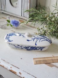 フランス 陶器製コーム入れ