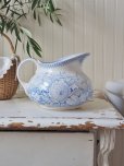 画像6: フランス 1900年前後のお花柄が素敵な サルグミンヌ U&Cピッチャー