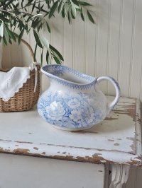 フランス 1900年前後のお花柄が素敵な サルグミンヌ U&Cピッチャー