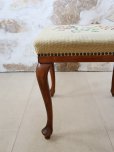 画像7: フランス お花模様が素敵なプチポワンスツール