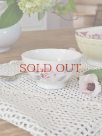 フランス 薔薇がかわいい ミニカフェオレボウル