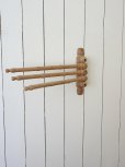 画像6: フランス 木地のままの質感が素敵な バンブースタイルタオル掛け