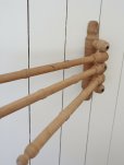 画像7: フランス 木地のままの質感が素敵な バンブースタイルタオル掛け