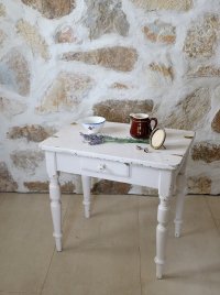 フランス オリジナルペイントが素敵な コンソールテーブル