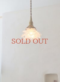 フランス 薔薇の小さなガラスシェード