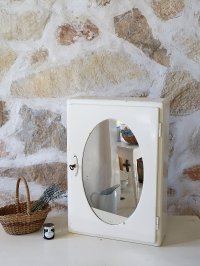 フランス 木製ミラーキャビネット