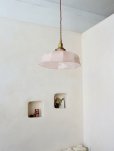 画像3: フランス 淡い色とフォルムがかわいい ミルクガラスランプシェード