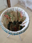 画像5: フランス 花柄ファブリックがかわいい ソーイングバスケット