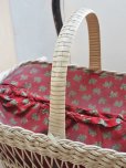 画像4: フランス ファブリックと編み込みの組み合わせがかわいい パニエ