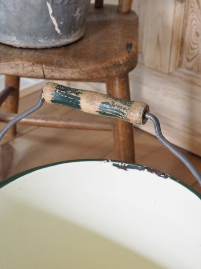 画像10: フランス ジャガイモを入れる ホーロー製バケツ   10%OFF 