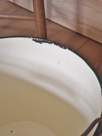 画像11: フランス ジャガイモを入れる ホーロー製バケツ   10%OFF 