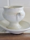 画像5: フランス クレイユモントロー製 1900年前後のマスタードポット