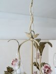 画像9: フランス 薔薇がかわいい アイアンシャンデリア