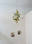 画像3: フランス 2色のお花がかわいい アイアンシャンデリア