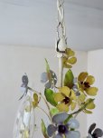 画像9: フランス 2色のお花がかわいい アイアンシャンデリア