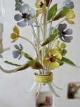 画像12: フランス 2色のお花がかわいい アイアンシャンデリア