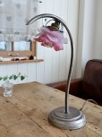 画像5: フランス 薔薇のシェードが素敵な テーブルランプ