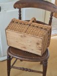 画像16: フランス 大きな蓋付きパニエ