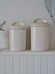 画像8: フランス お花がかわいい陶器製 キャニスター2個セット