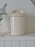 画像7: フランス お花がかわいい陶器製 キャニスター