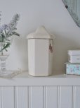 画像4: フランス お花がかわいい陶器製 キャニスター