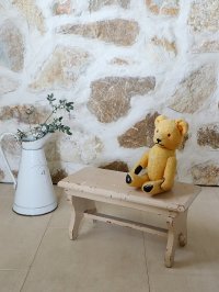 フランス オリジナルペイントが素敵な 大き目フットレスト
