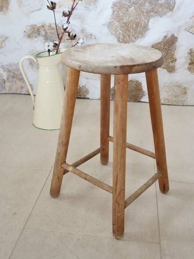 画像13: フランス 木製スツール
