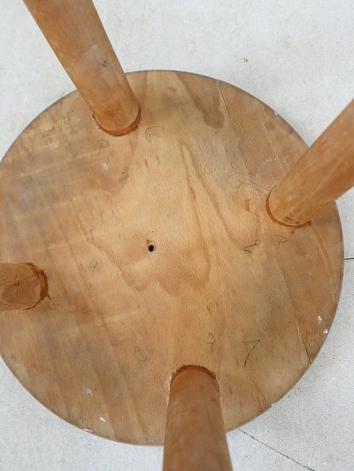 画像15: フランス 木製スツール