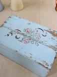 画像2: フランス<br/>薔薇の模様がかわいい<br/>木製ボックス (2)